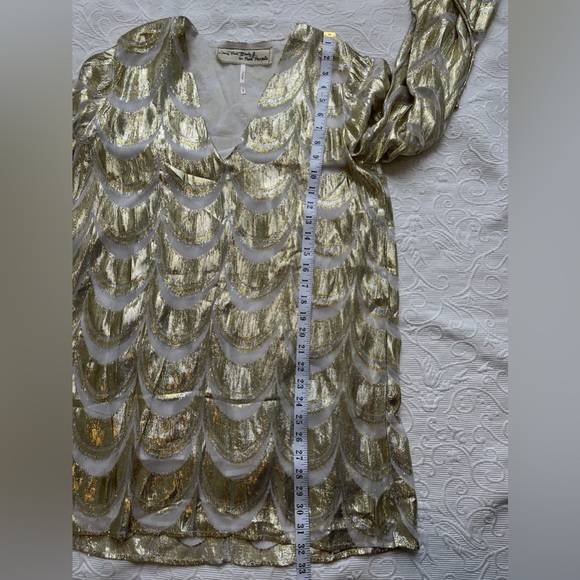 Free People Gold Mini Dress - Picture 14 of 14